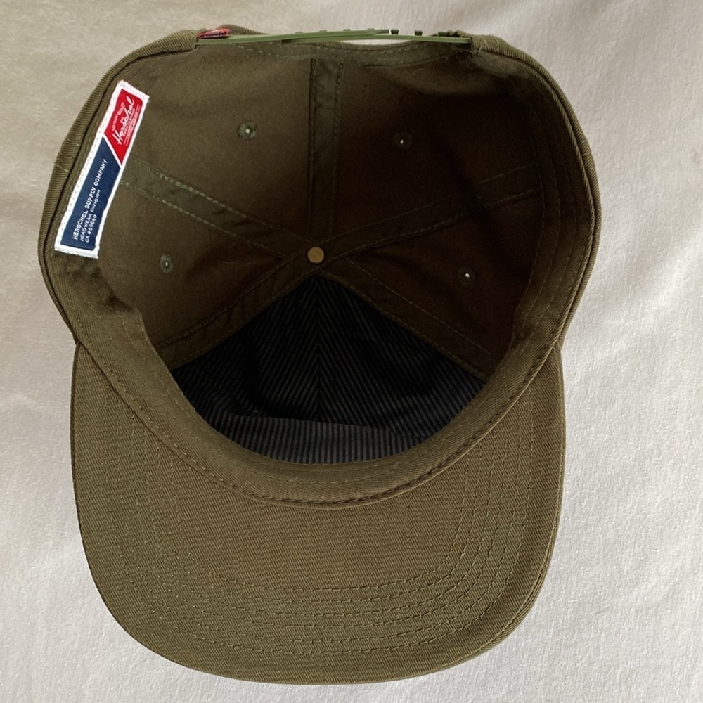 Herschel Tall Mesh Shop Cap Ivy Military Army Green 6 Panel Hat. OSFM - Picture 10 of 11